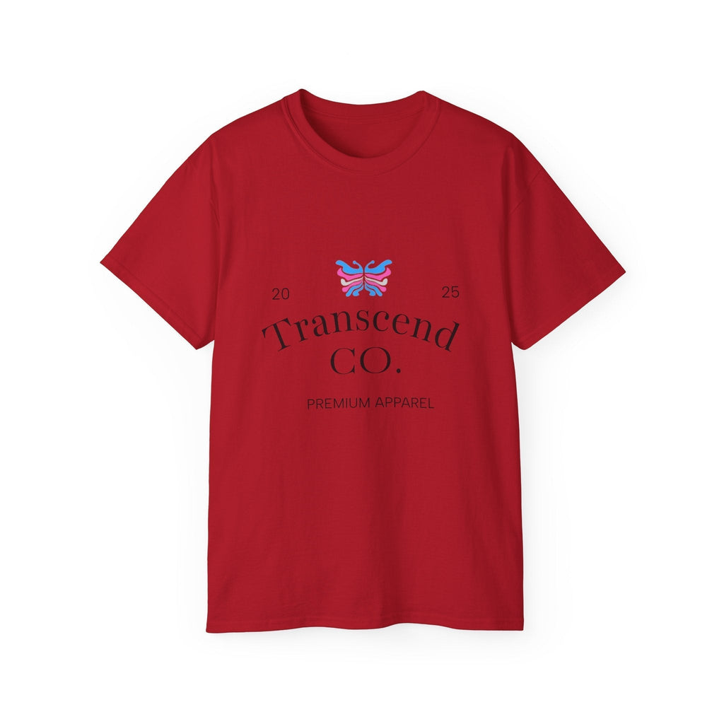 Transcend CO. Premium Tee Ultra Cotton Graphic T-Shirt (Unisex) Cherry Red