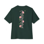 Transcend Rose Vine Gothic Grunge Graphic Dark T-Shirt (Unisex) Forest Green