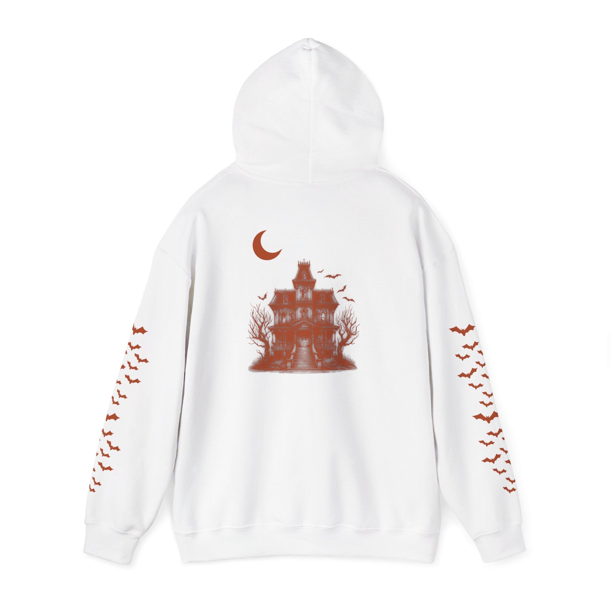 Haunted Manor Transcend Hooded Sweatshirt (Unisex) White