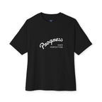 Progress Over Perfection Graphic Oversized Boxy T-Shirt (Unisex) Black