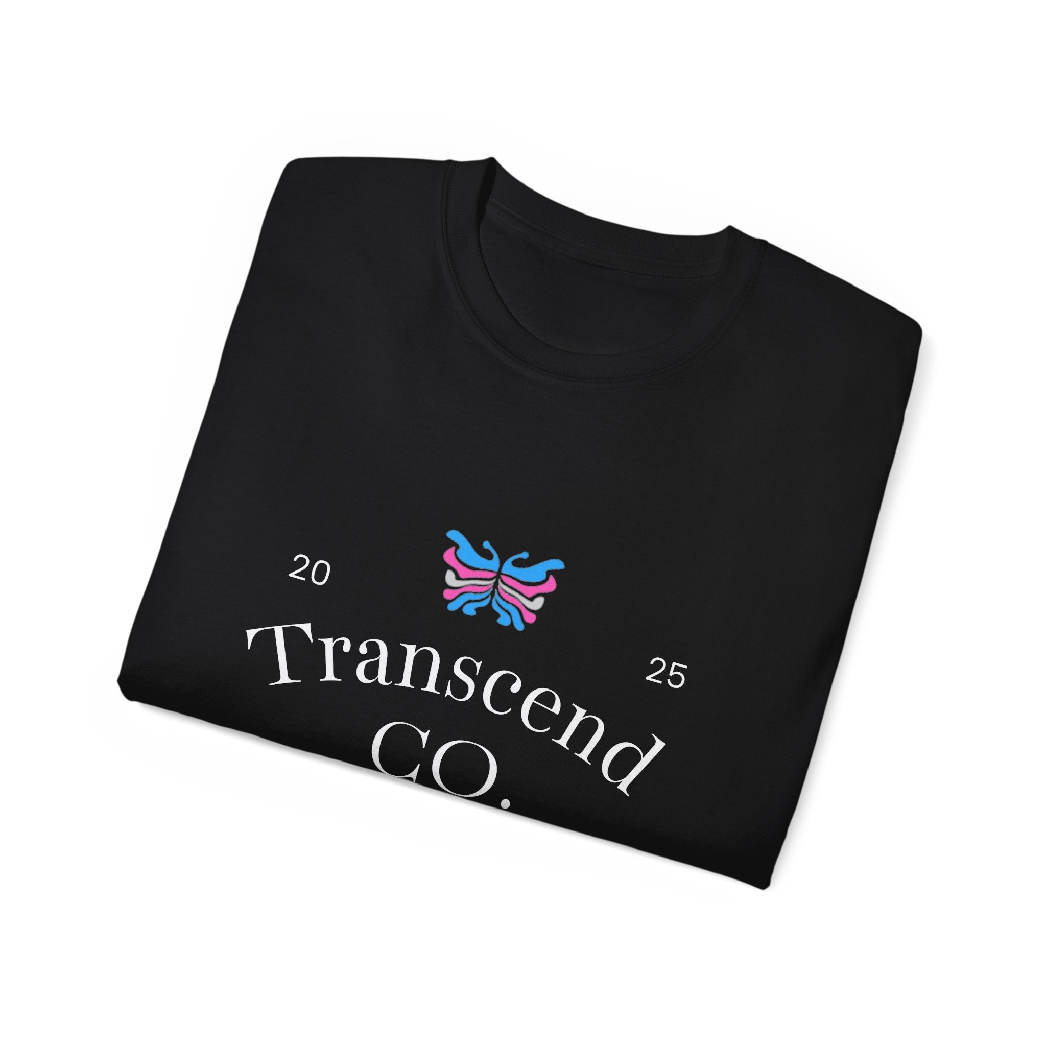 Transcend CO. Premium Tee Ultra Cotton Graphic T-Shirt (Unisex) Black