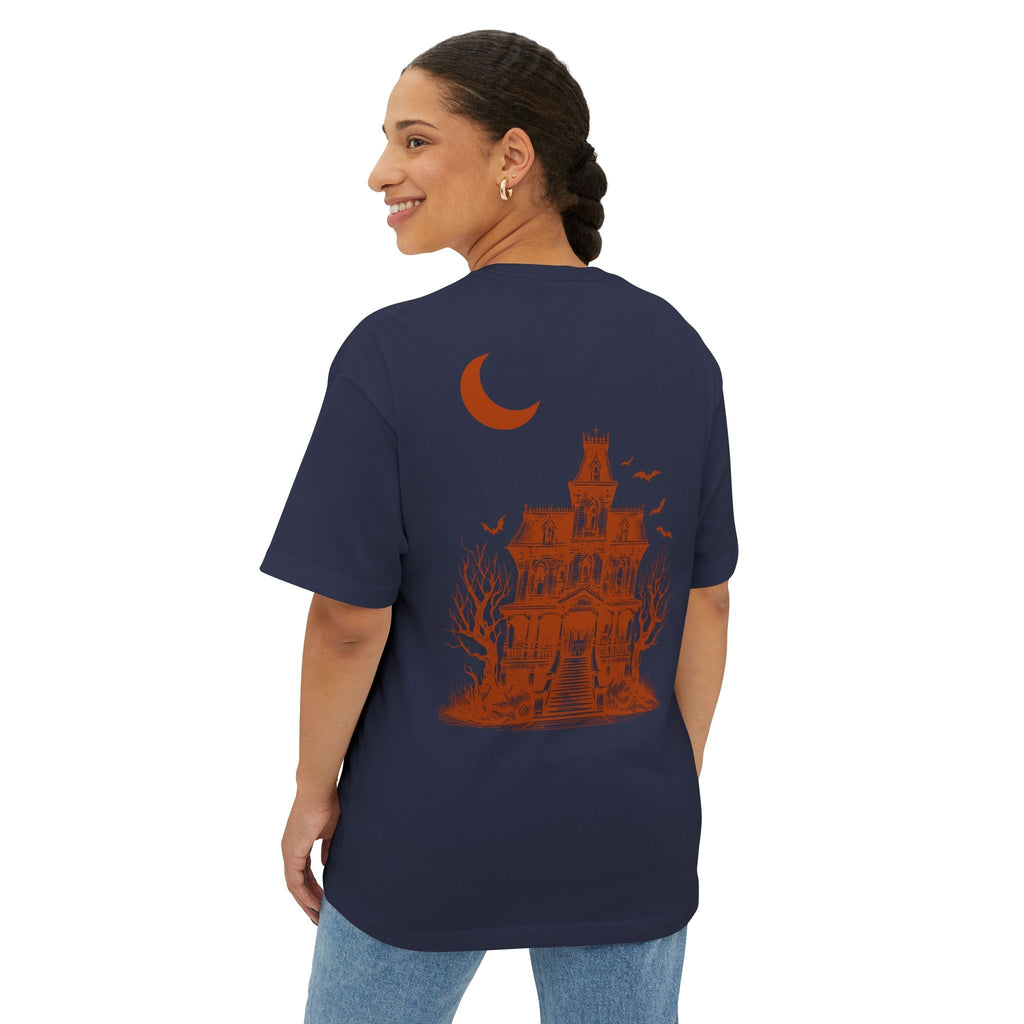 Haunted Manor Transcend Oversized T-Shirt (Unisex) Navy