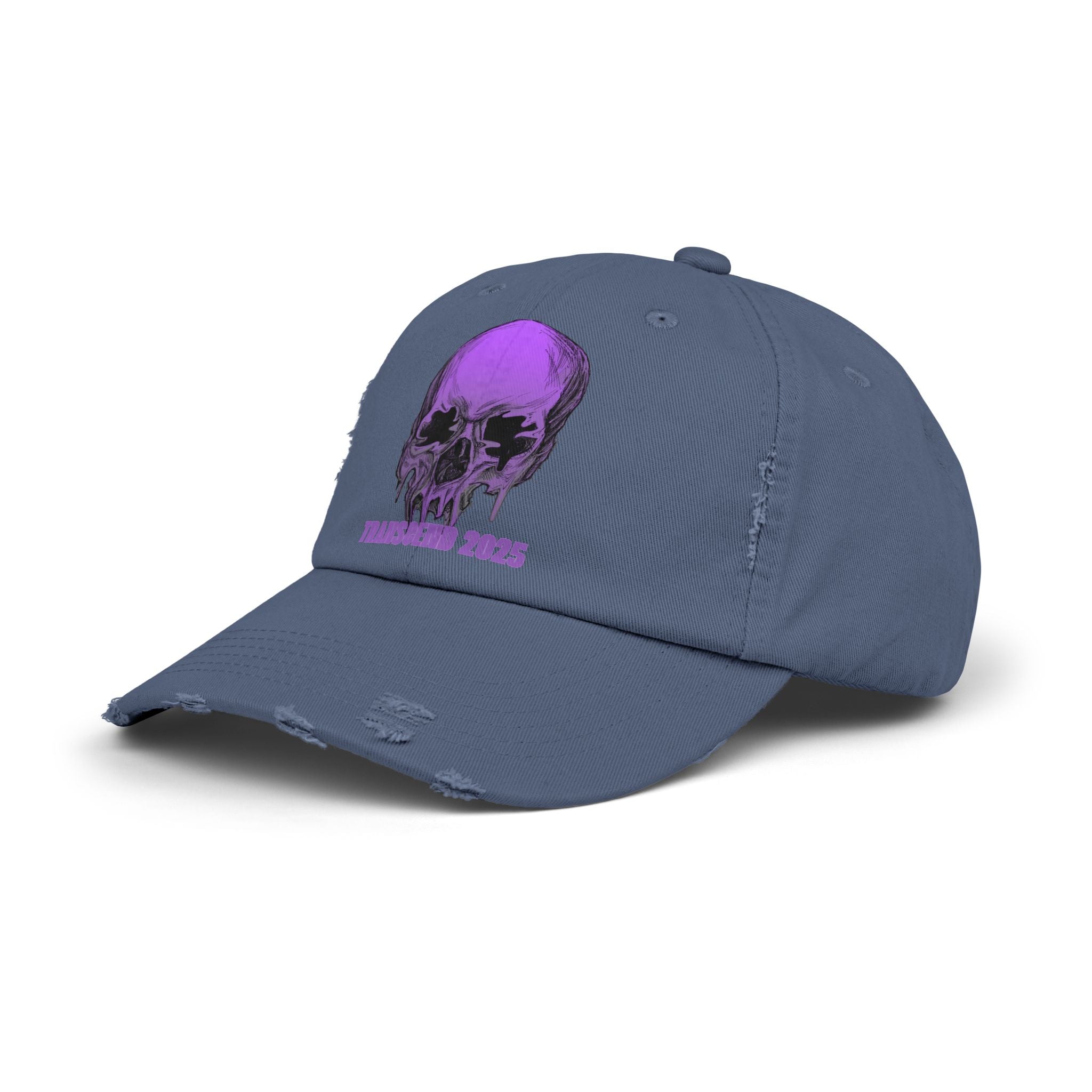 Nightmare Collection Distressed Transcend Baseball Cap (Unisex) Scotland Blue