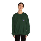 Transcend Logo Crewneck Graphic Long Sleeve Comfy Cotton (Unisex) Forest Green