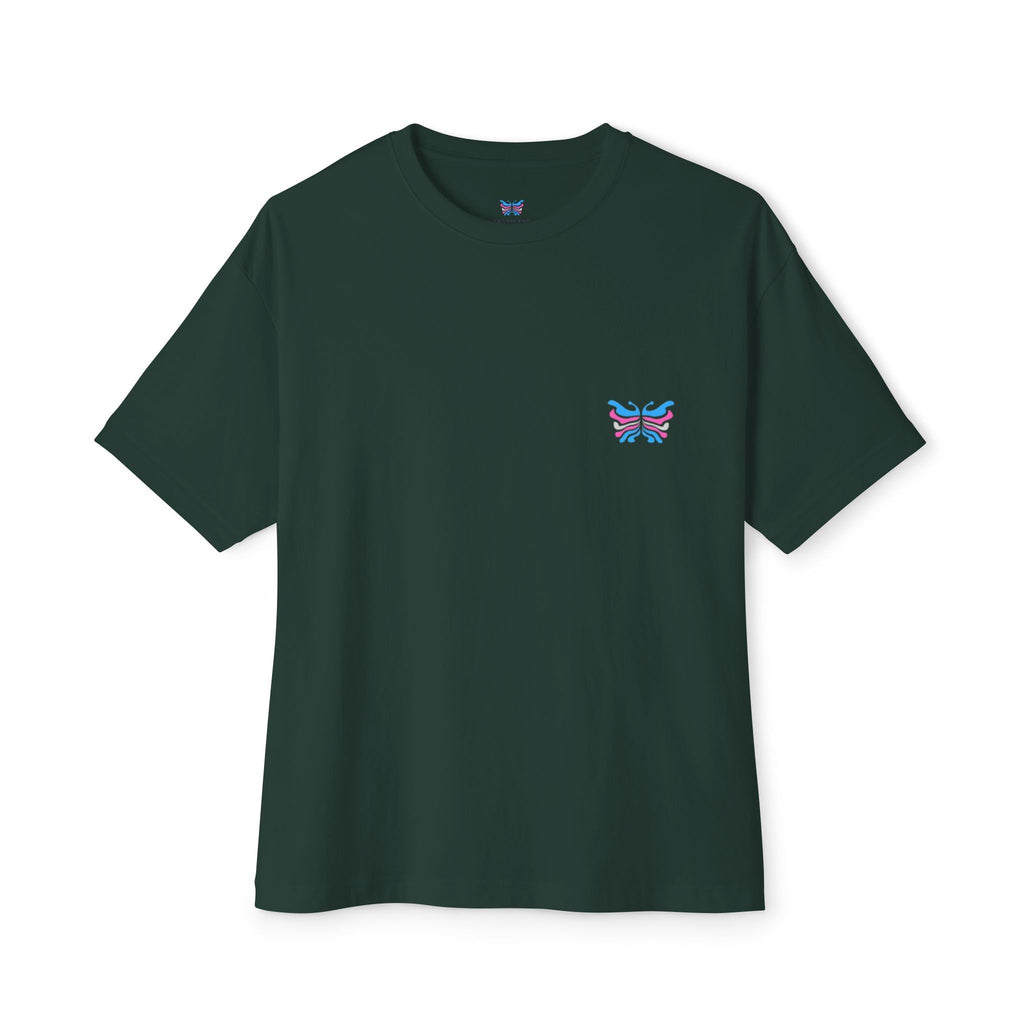 Transcend Butterfly Tee – Embrace Your Evolution Graphic (Unisex) Forest Green