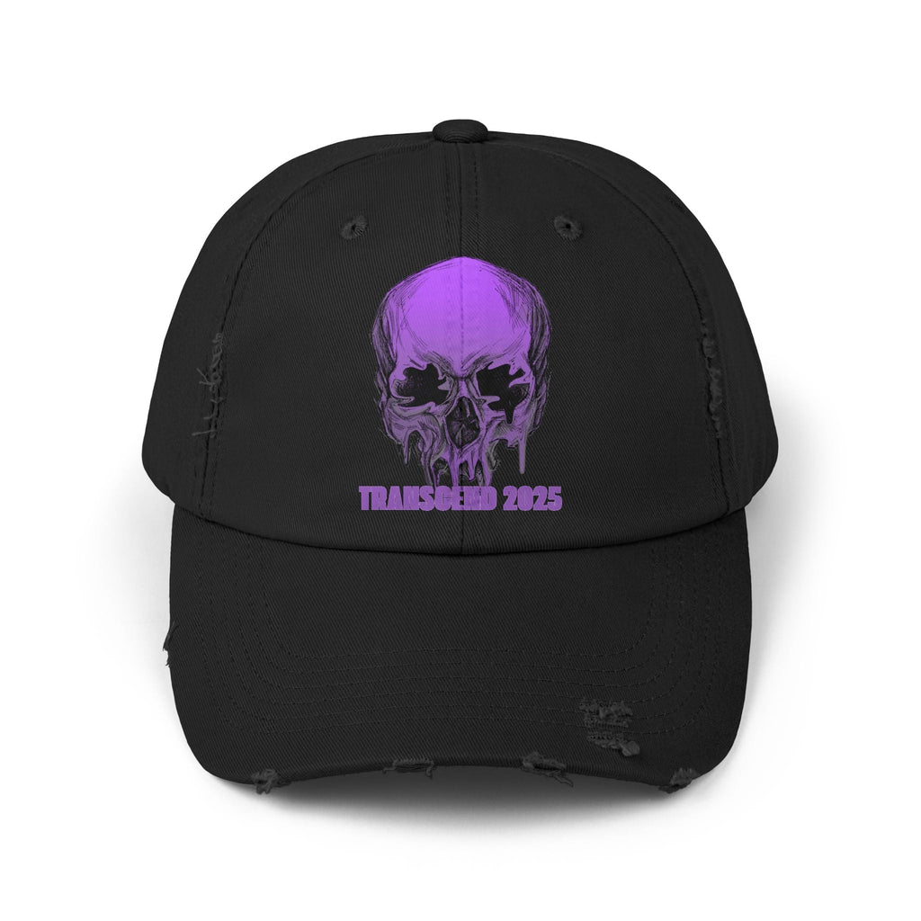 Nightmare Collection Distressed Transcend Baseball Cap (Unisex) Black