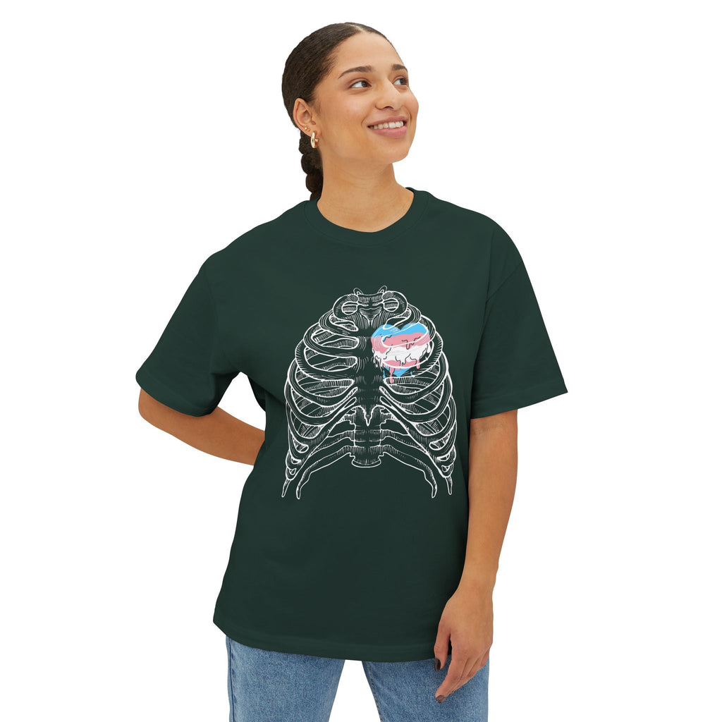 Open Heart Transcend Oversized T-Shirt (Unisex) Forest
