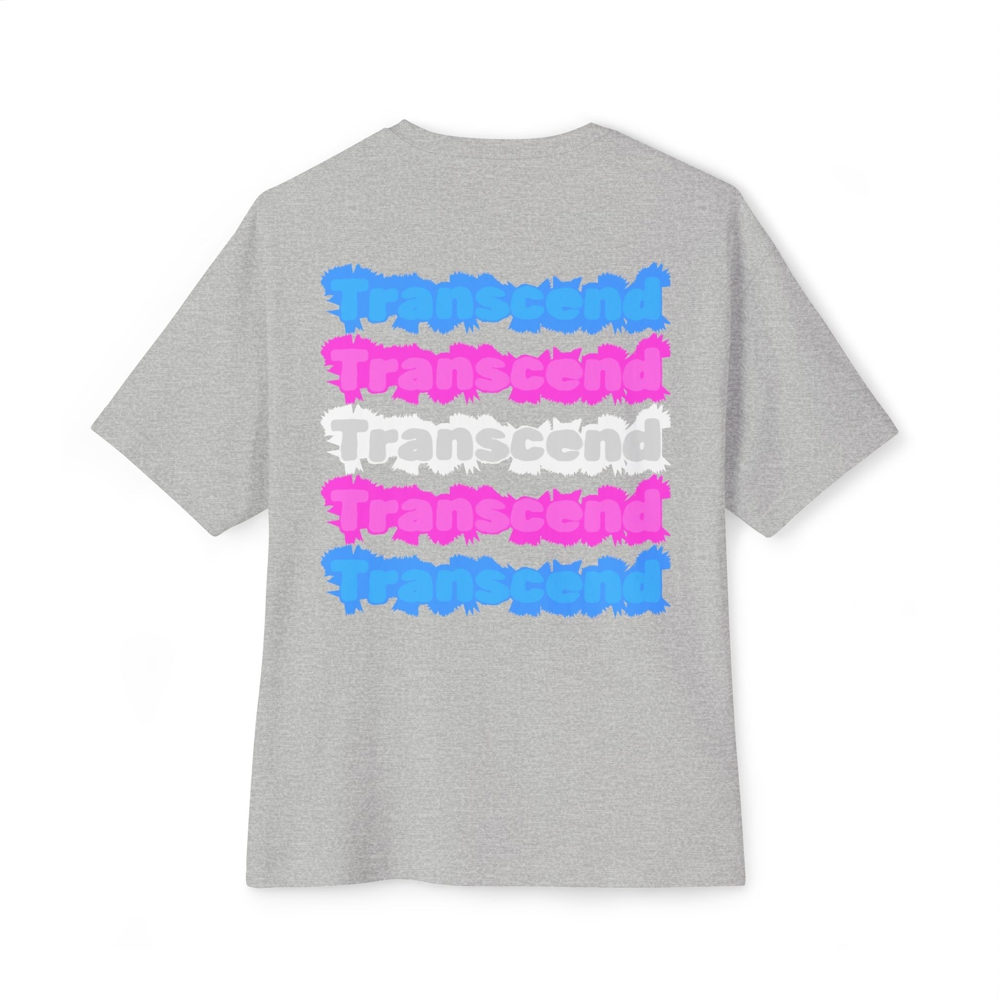 Transcend Power Fist Tee – Strength in Identity T-Shirt (Unisex) Athletic Grey