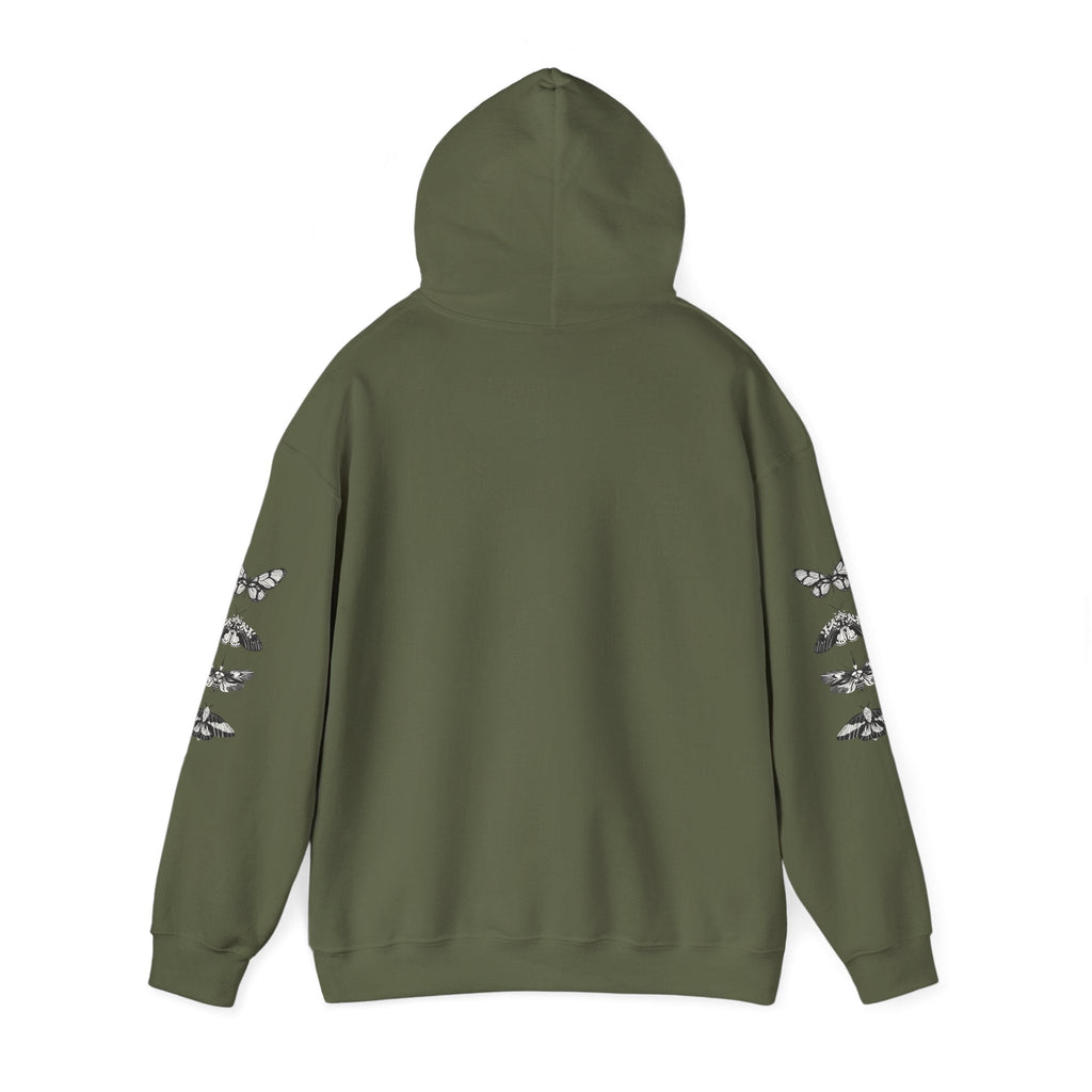 Progress Over Perfection Graphic Hooded Comfy Sweatshirt (Unisex) Military Green