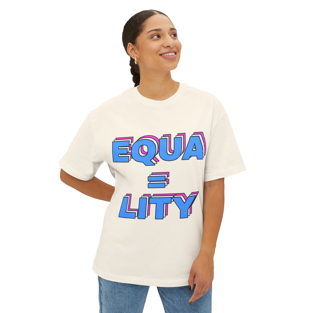 Equality Tee Transcend Comfy Cotton Graphic T-Shirt (Unisex) Natural