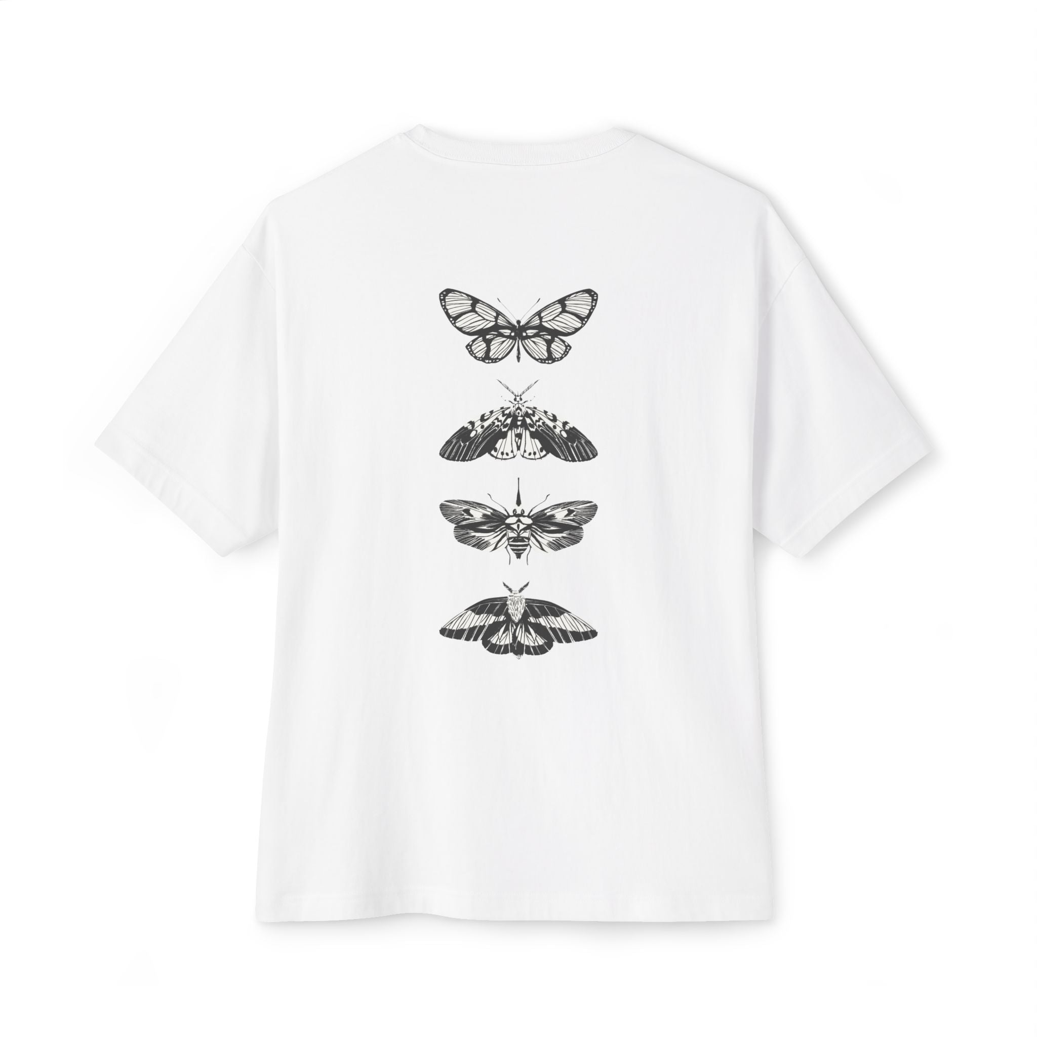Progress Over Perfection Graphic Oversized Boxy T-Shirt (Unisex) White