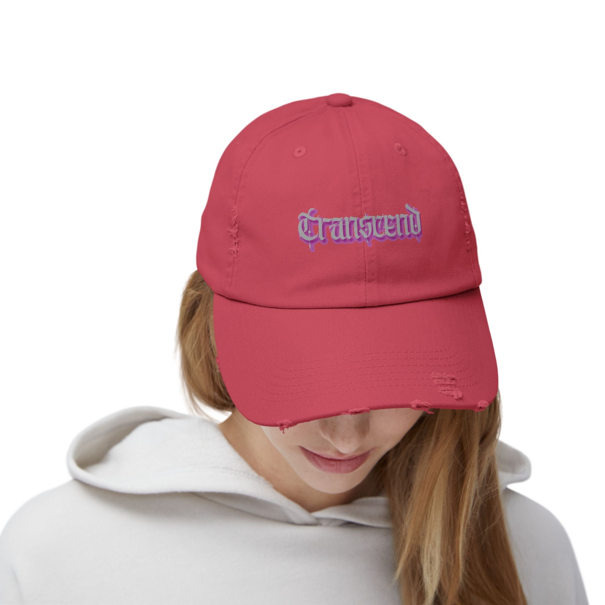 Transcend Gothic Graphic Blackletter Font Distressed Cap (Unisex) Dashing Red
