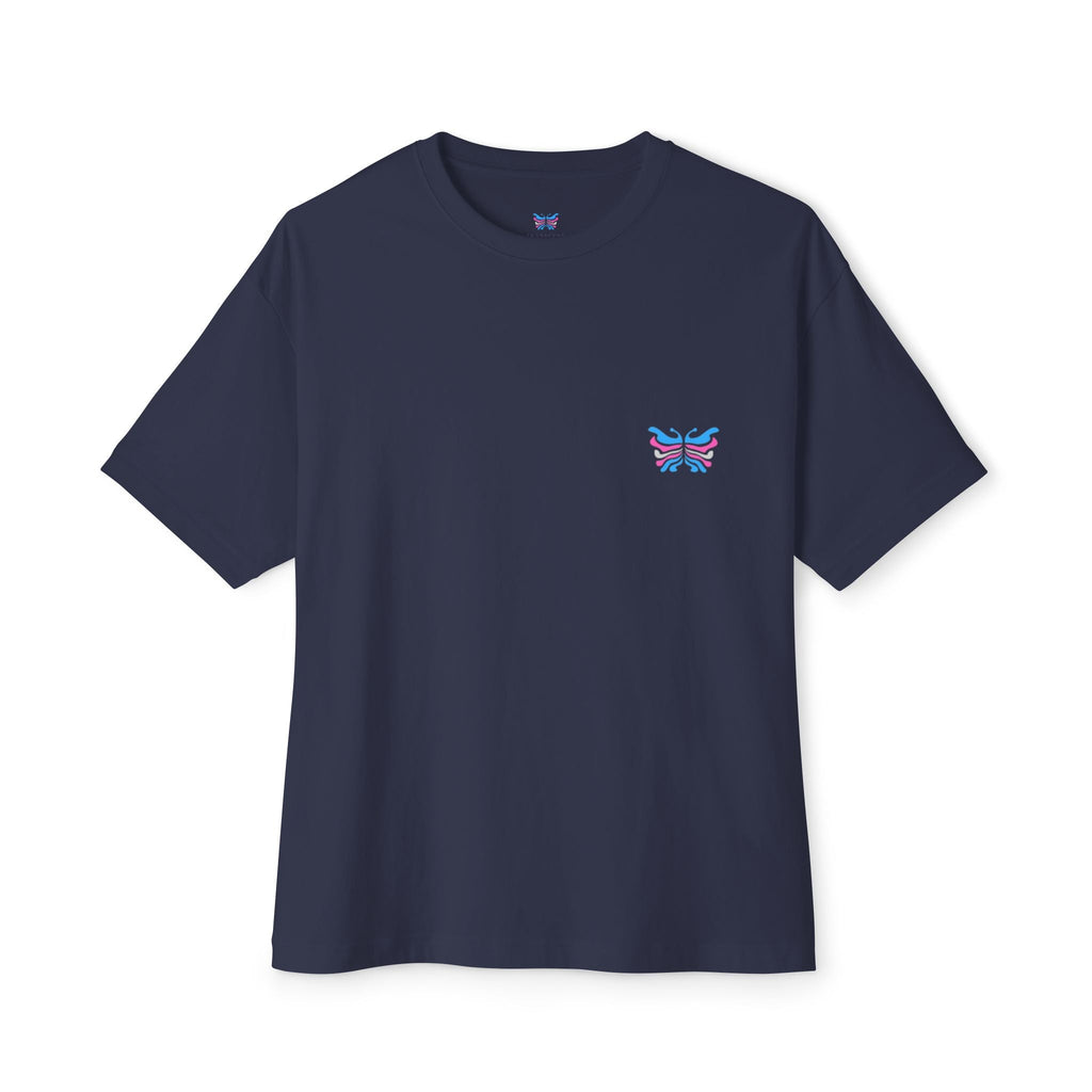 Transcend Butterfly Tee – Embrace Your Evolution Graphic (Unisex) Navy