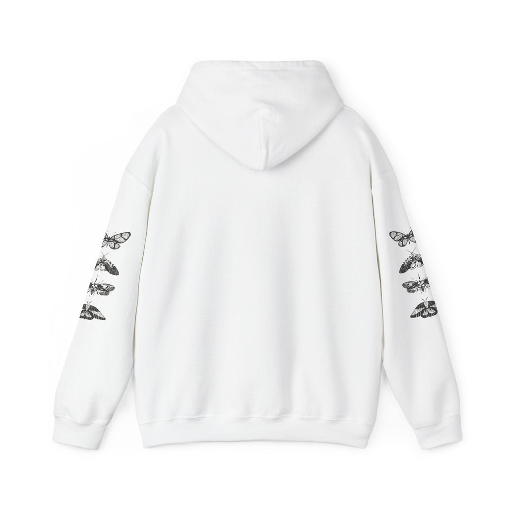 Progress Over Perfection Graphic Hooded Comfy Sweatshirt (Unisex) White