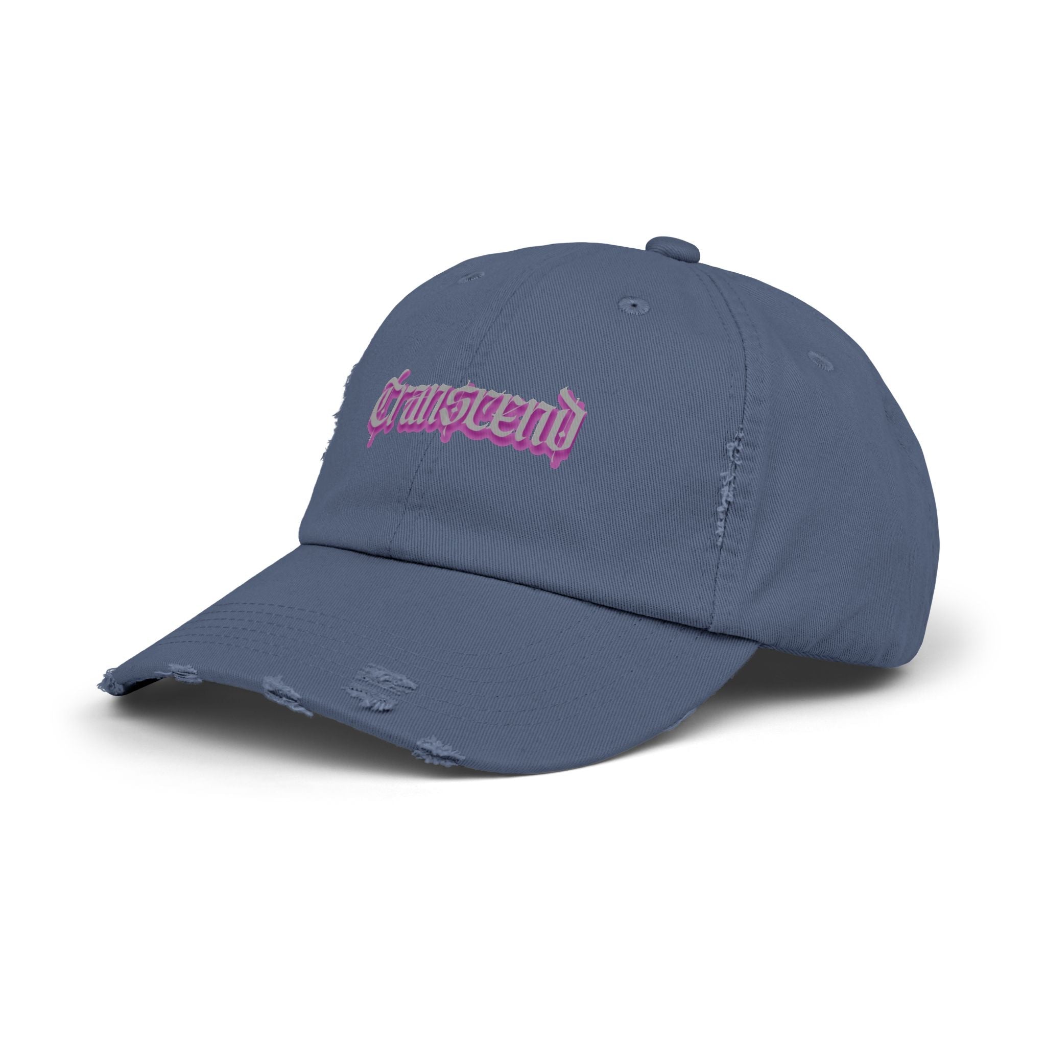 Transcend Gothic Graphic Blackletter Font Distressed Cap (Unisex) Scotland Blue