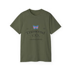 Transcend CO. Premium Tee Ultra Cotton Graphic T-Shirt (Unisex) Military Green
