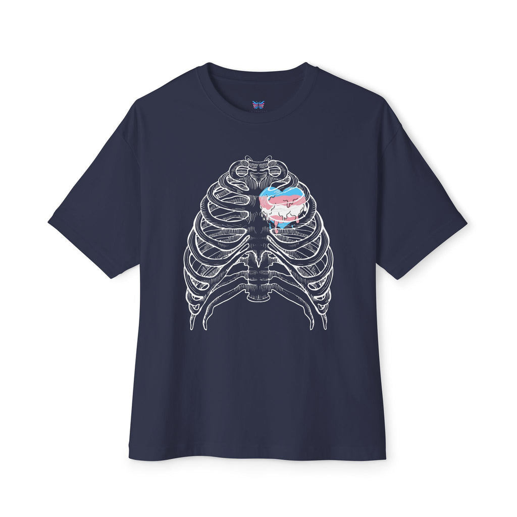 Open Heart Transcend Oversized T-Shirt (Unisex) Navy