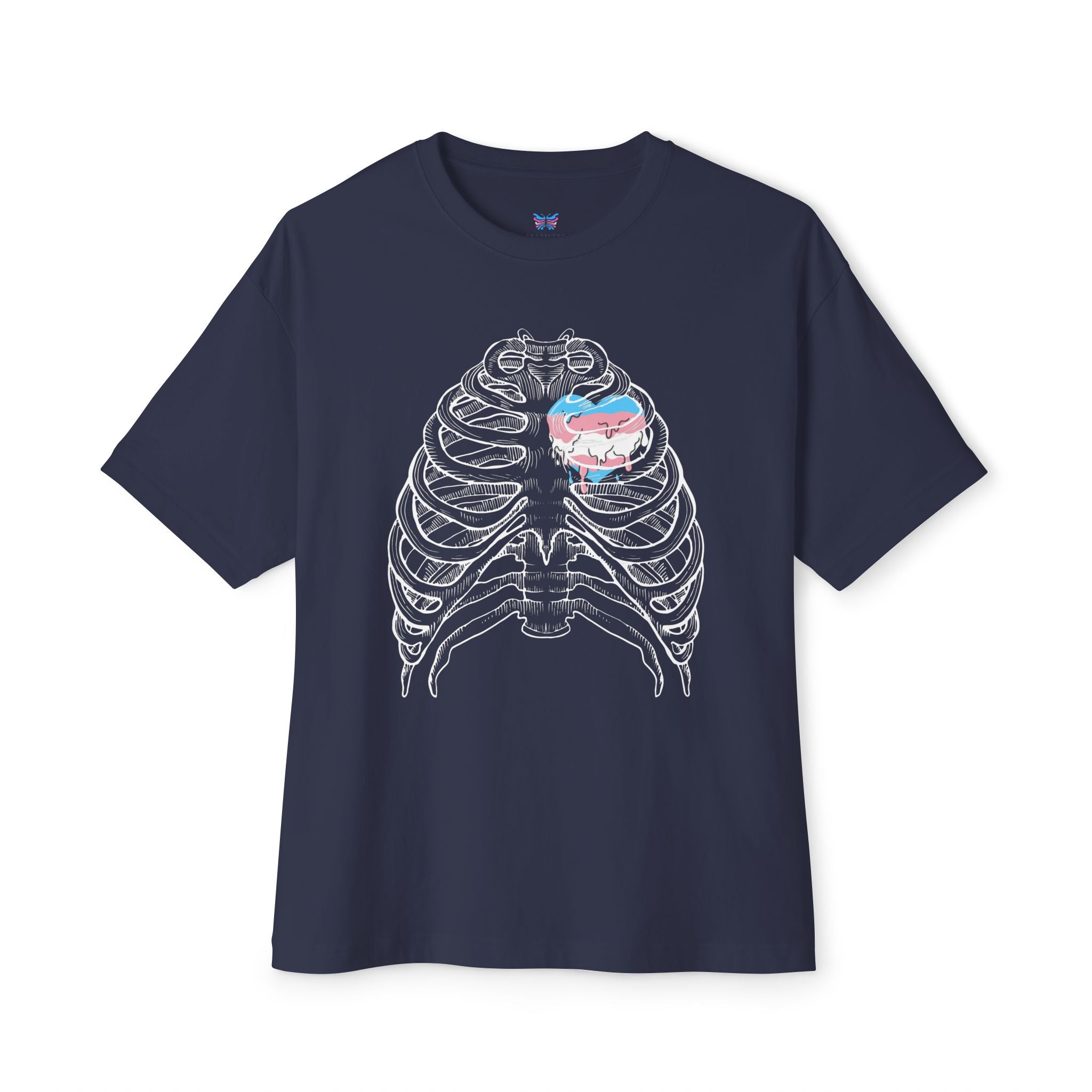Open Heart Transcend Oversized T-Shirt (Unisex) Navy