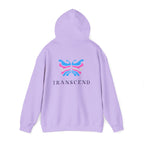 Transcend Logo Hoodie Minimalist Graphic Sweatshirt (Unisex) Orchid