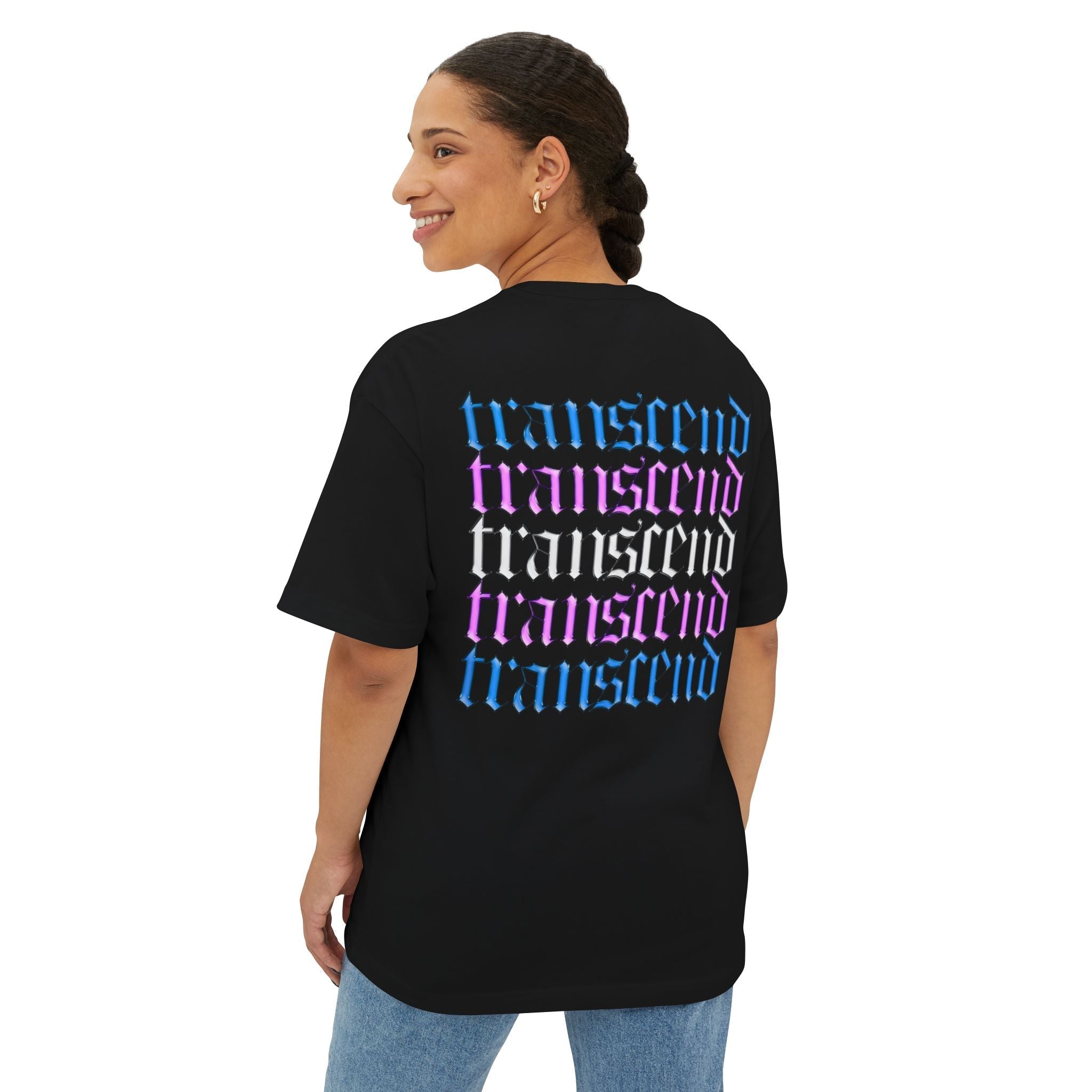 Transcend Blackletter Font Gothic Graphic Transcend T-Shirt (Unisex) Black
