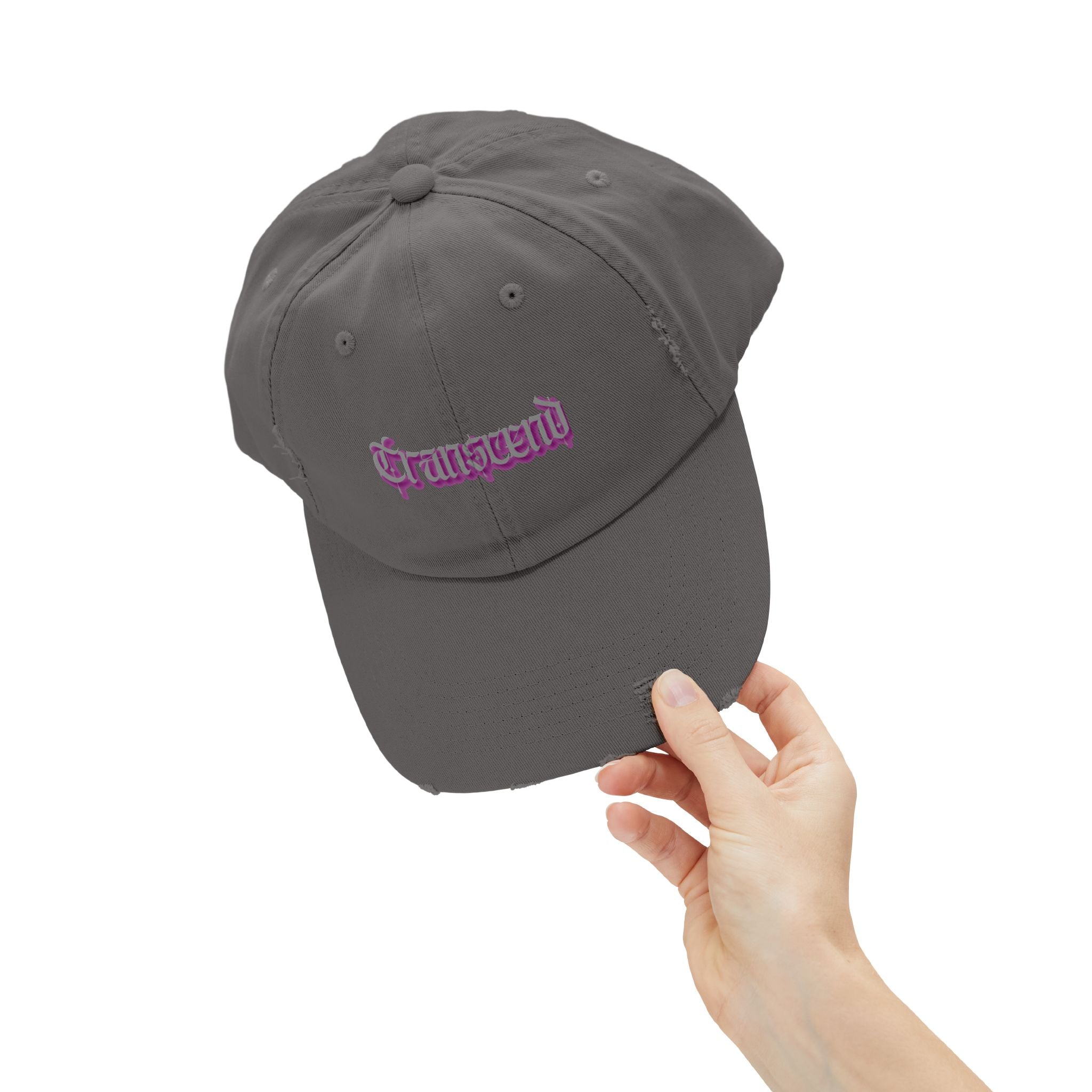 Transcend Gothic Graphic Blackletter Font Distressed Cap (Unisex) Nickel