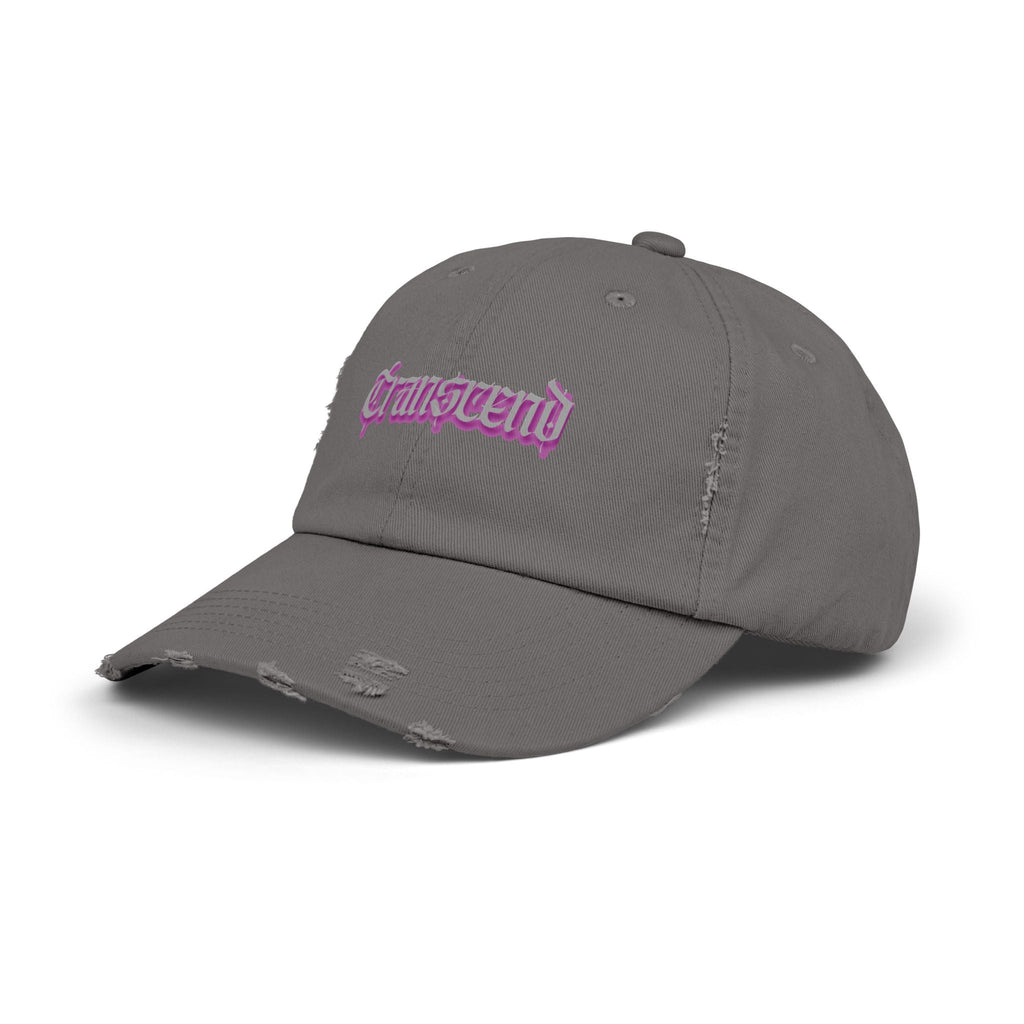 Transcend Gothic Graphic Blackletter Font Distressed Cap (Unisex) Nickel