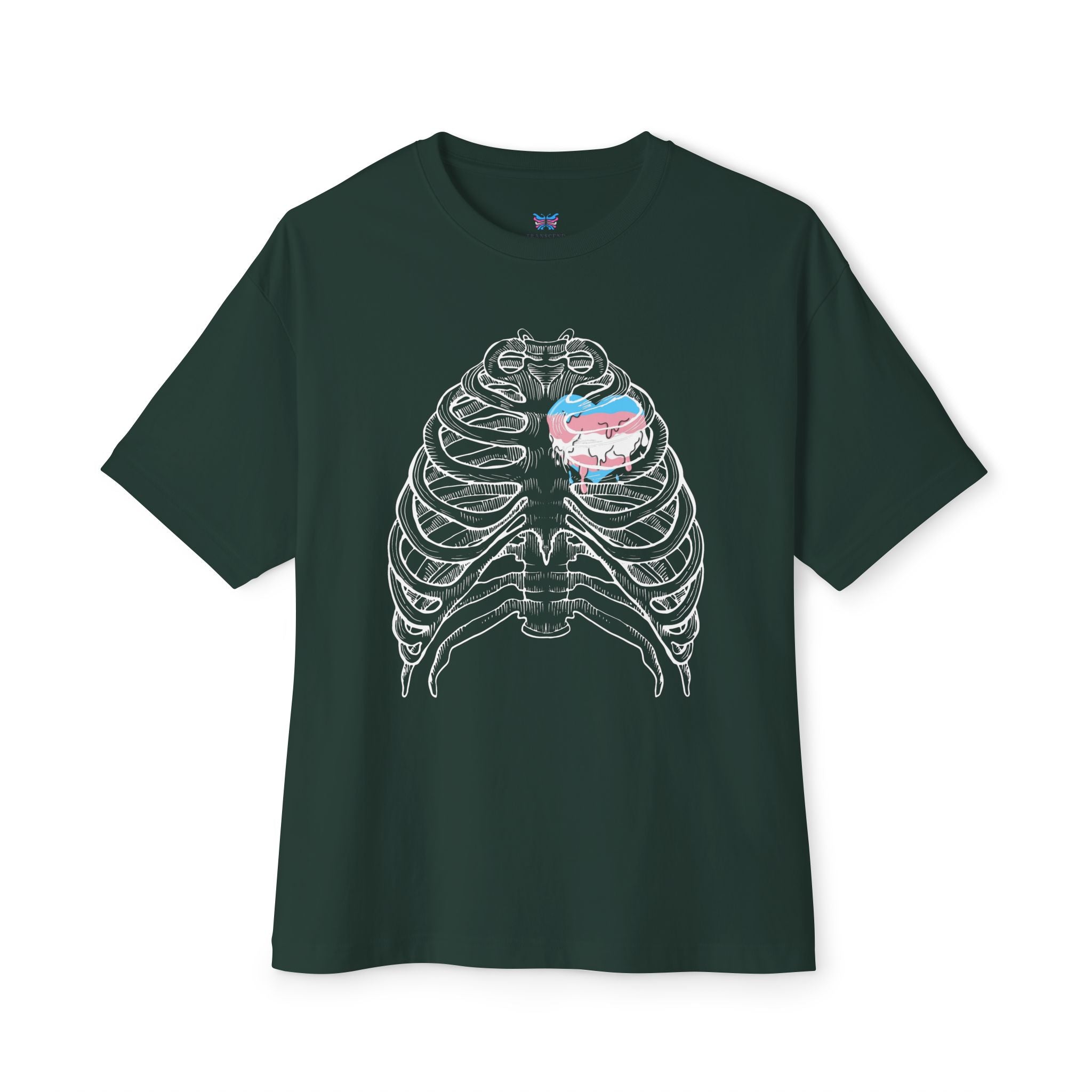 Open Heart Transcend Oversized T-Shirt (Unisex) Forest