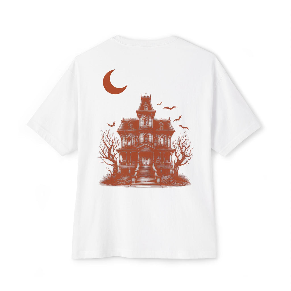 Haunted Manor Transcend Oversized T-Shirt (Unisex) White