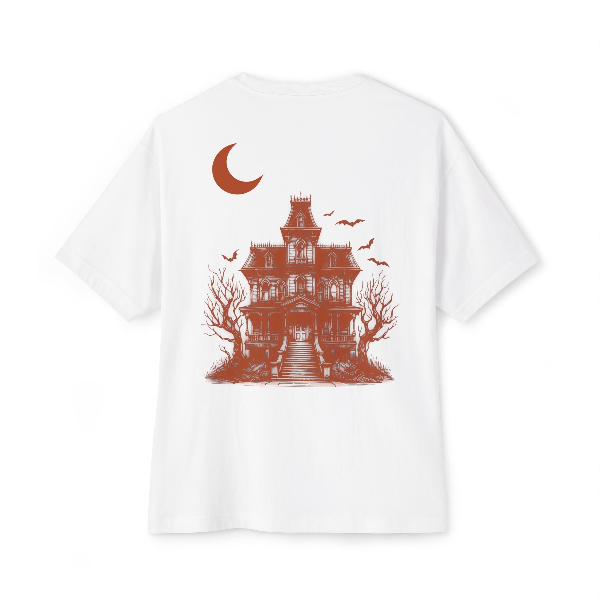 Haunted Manor Transcend Oversized T-Shirt (Unisex) White