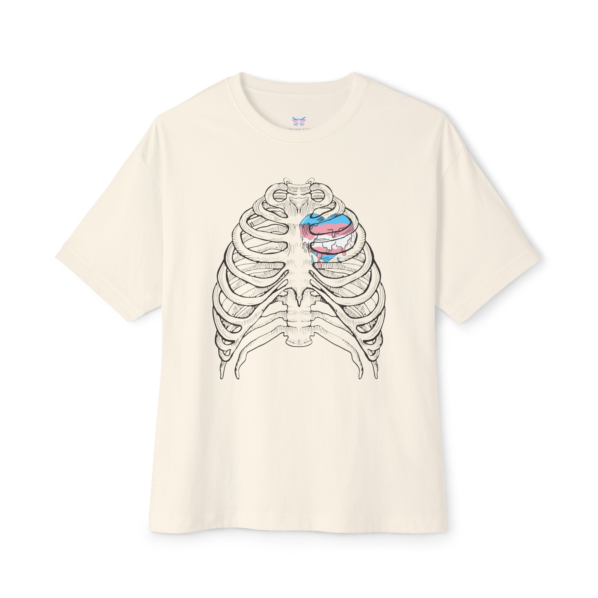 Open Heart Transcend Oversized T-Shirt (Unisex) Natural