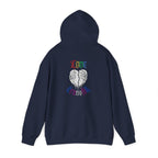 Love Transfolk Gothic Grunge Graphic Transcend Hoodie (Unisex) Navy
