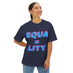 Equality Tee Transcend Comfy Cotton Graphic T-Shirt (Unisex) Navy