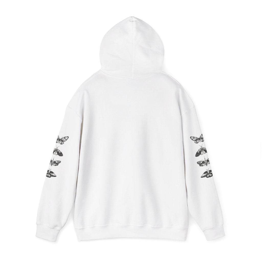 Progress Over Perfection Graphic Hooded Comfy Sweatshirt (Unisex) White