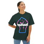 Transcend Power Fist Tee – Strength in Identity T-Shirt (Unisex) Forest Green