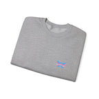 Transcend Logo Crewneck Graphic Long Sleeve Comfy Cotton (Unisex) Athletic Grey