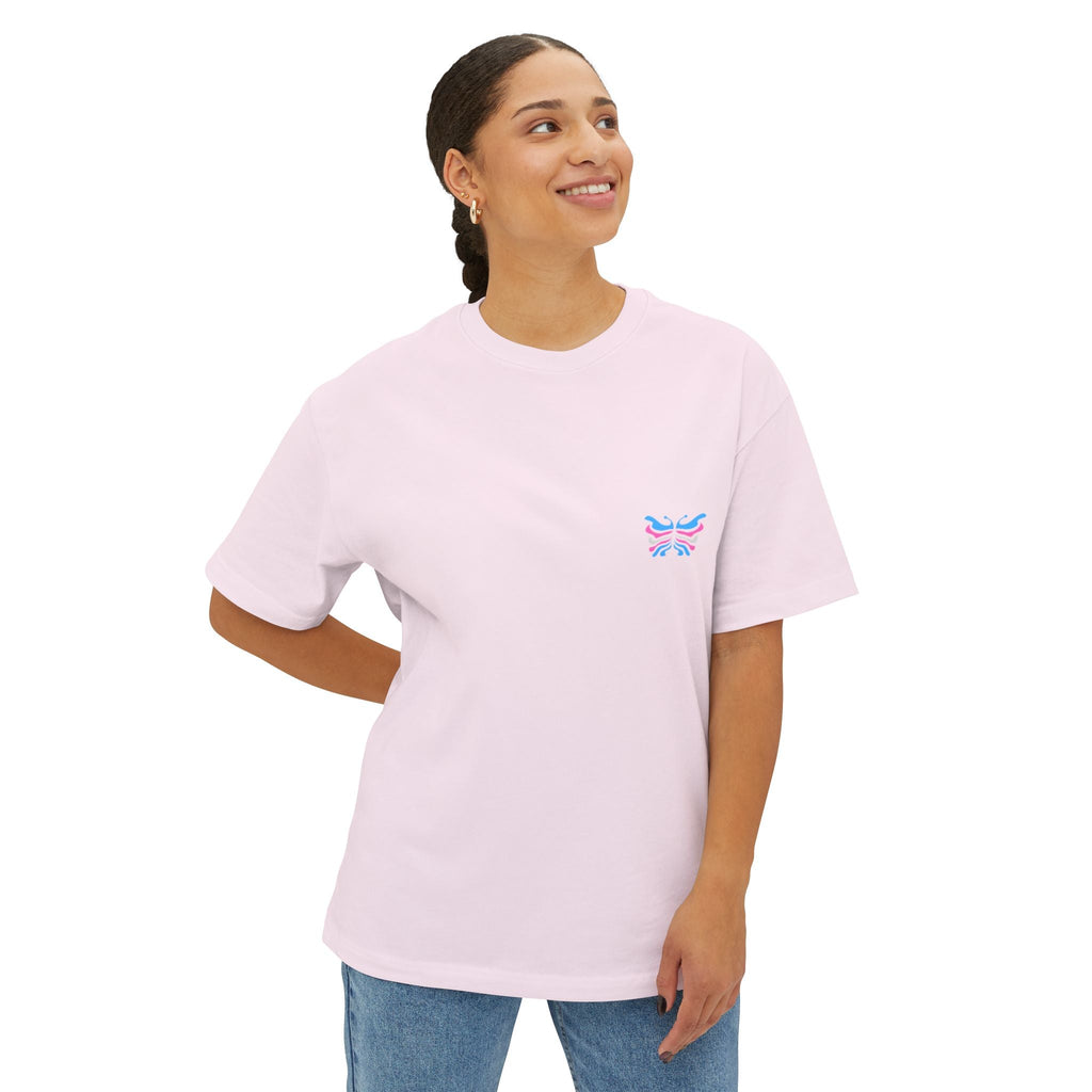 Transcend Flag Tee – Wear Your Truth Graphic Comfy Shirt (Unisex) Soft Pink