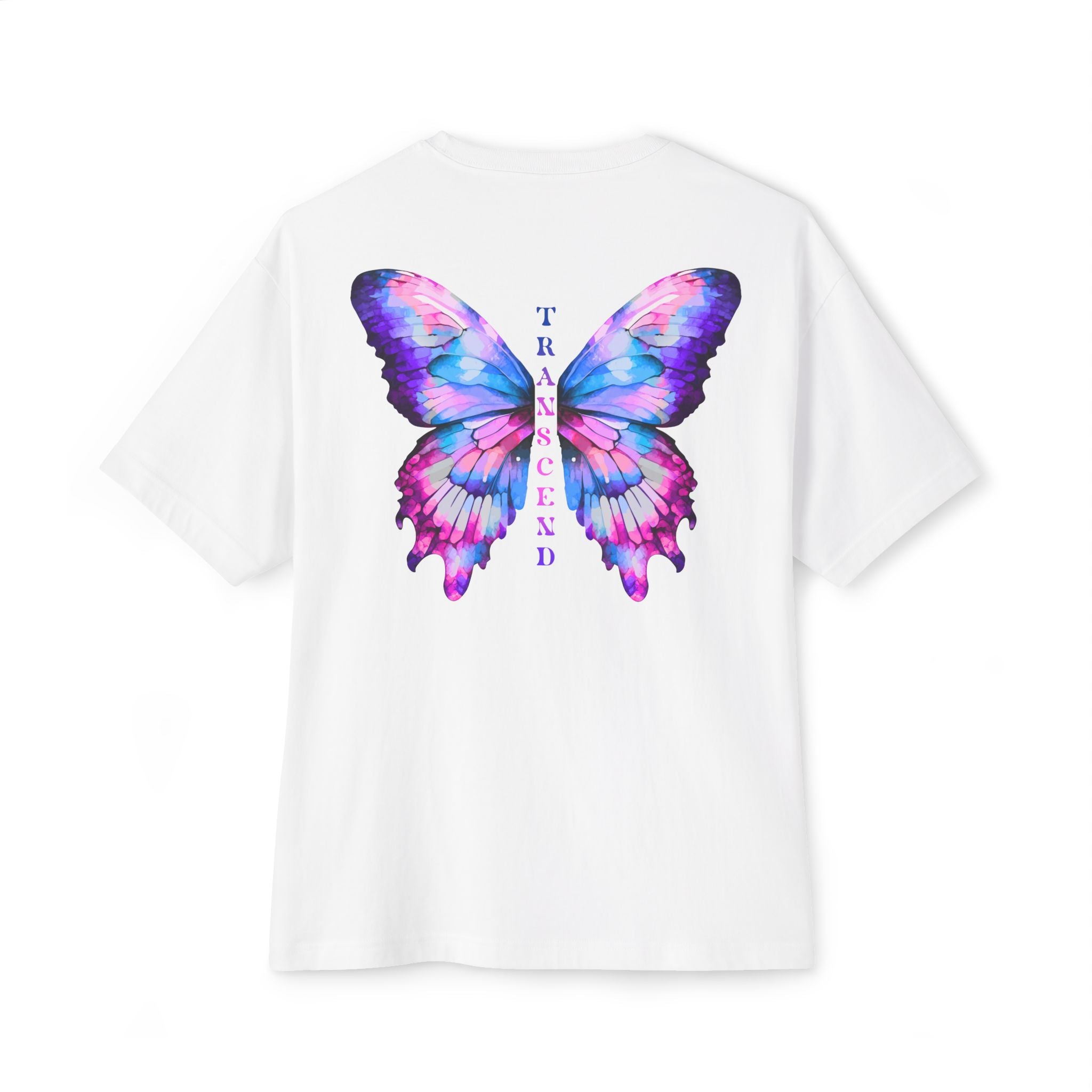 Transcend Butterfly Tee – Embrace Your Evolution Graphic (Unisex) White