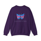 Transcend Logo Crewneck Graphic Long Sleeve Comfy Cotton (Unisex) Purple