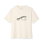 Progress Over Perfection Graphic Oversized Boxy T-Shirt (Unisex) Natural