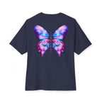 Transcend Butterfly Tee – Embrace Your Evolution Graphic (Unisex) Navy