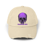 Nightmare Collection Distressed Transcend Baseball Cap (Unisex) Stone
