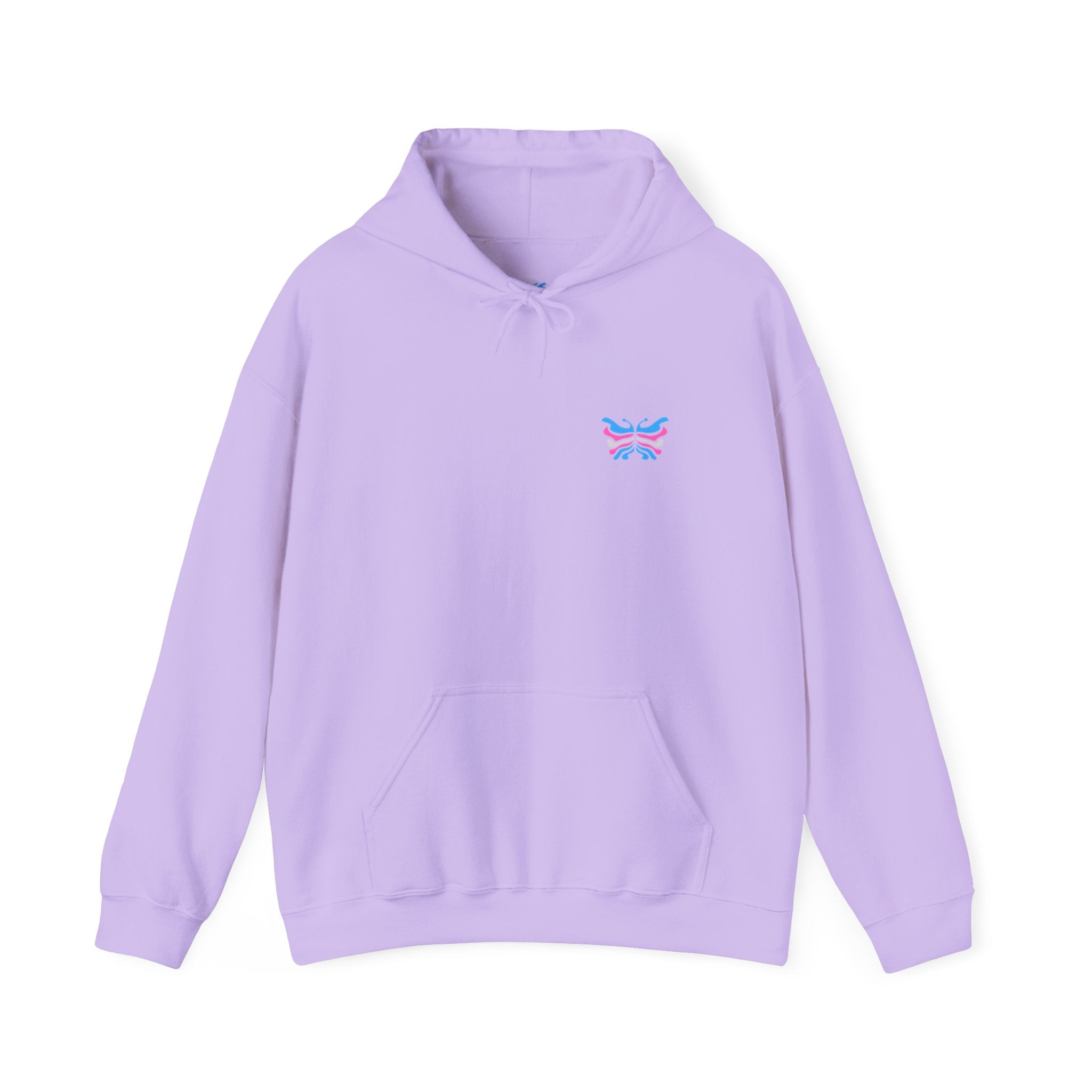 Transcend Logo Hoodie Minimalist Graphic Sweatshirt (Unisex) Orchid