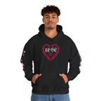 Love Everyone Gothic Graphic Transcend Hoodie Sweatshirt (Unisex) Black