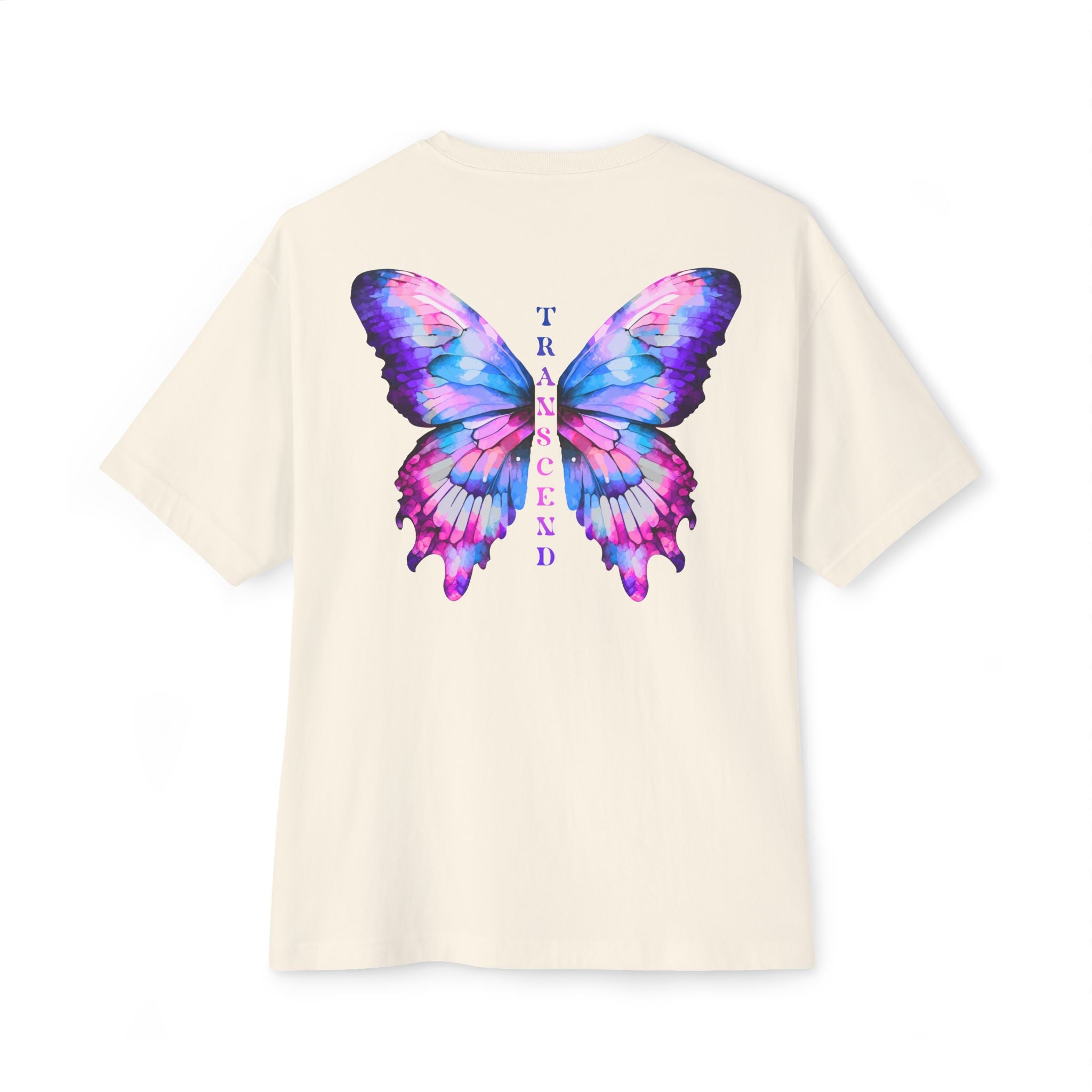 Transcend Butterfly Tee – Embrace Your Evolution Graphic (Unisex) Natural