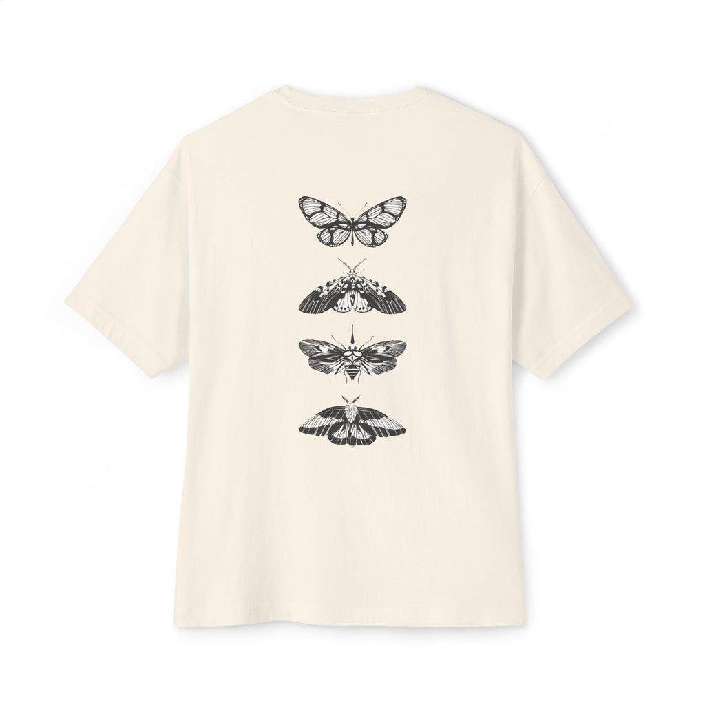 Progress Over Perfection Graphic Oversized Boxy T-Shirt (Unisex) Natural