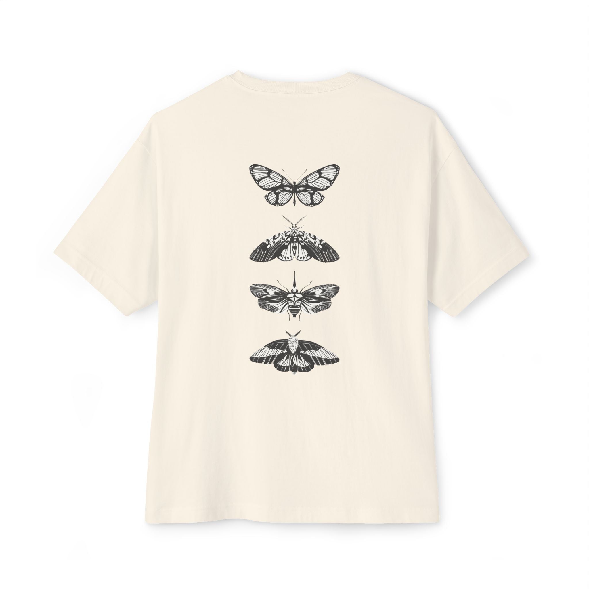 Progress Over Perfection Graphic Oversized Boxy T-Shirt (Unisex) Natural