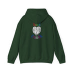 Love Transfolk Gothic Grunge Graphic Transcend Hoodie (Unisex) Forest Green