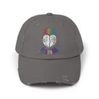 Love Transfolk Gothic Grunge Graphic Distressed Transcend Cap (Unisex) Nickel