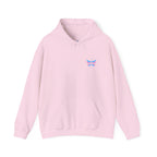 Transcend Logo Hoodie Minimalist Graphic Sweatshirt (Unisex) Light Pink
