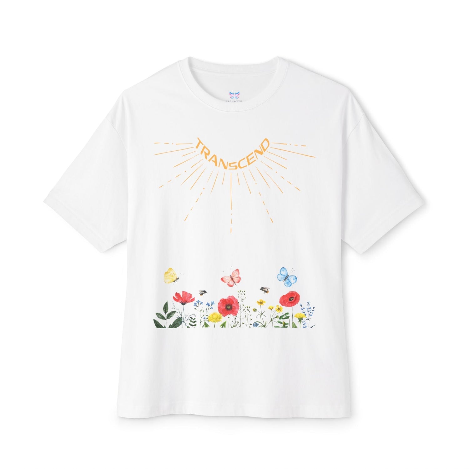 Rise And Grow Double Graphic Transcend T-Shirt (Unisex) White